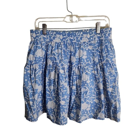 Vineyard Vines By Shep & Ian Blue White Cotton Sea Turtle Full Skirt Size S - Picture 2 of 4